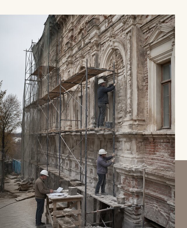 Реставрация объектов культурного наследия под ключ в Набережных Челнах